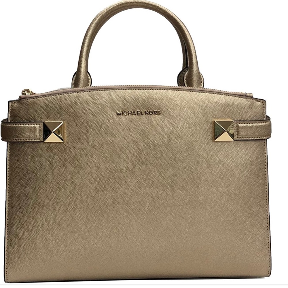 Michael Kors Gold Karla Satchel - Like New